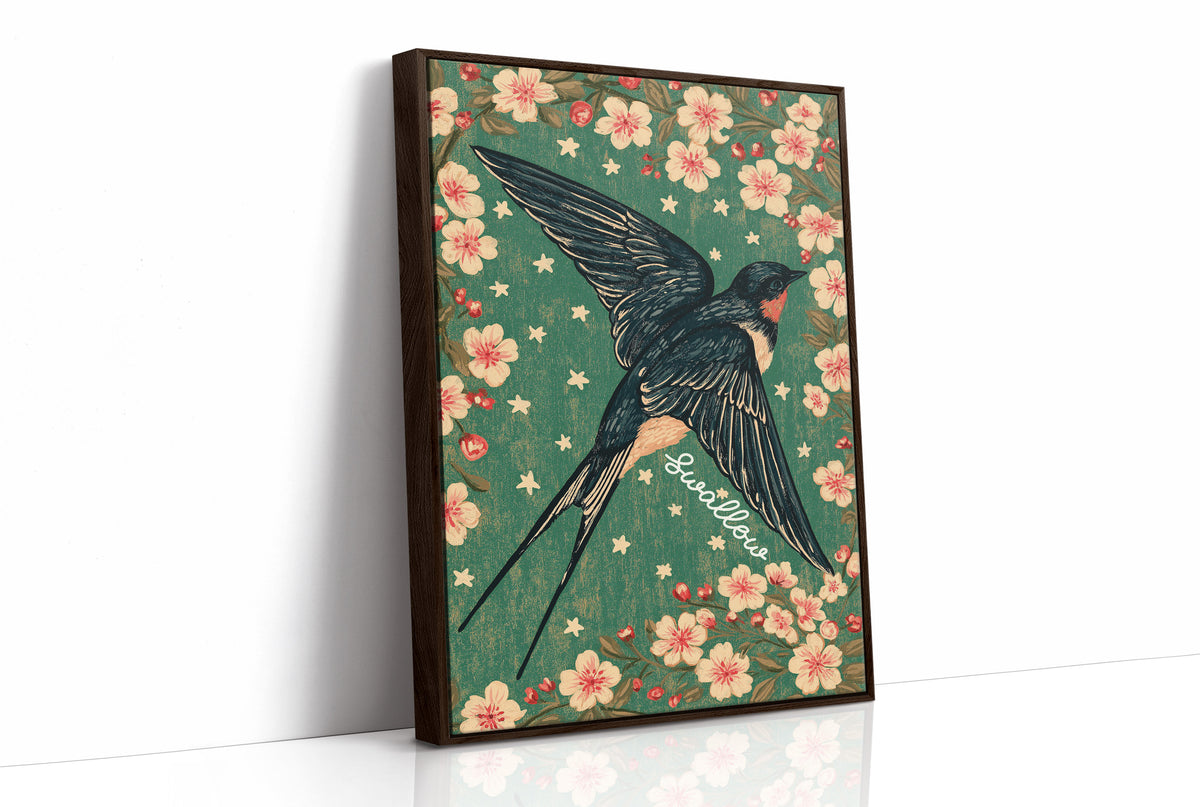 Swallow's Cherry Blossom Descent