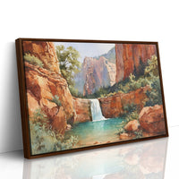 Sacred Waters Between Red Cliffs