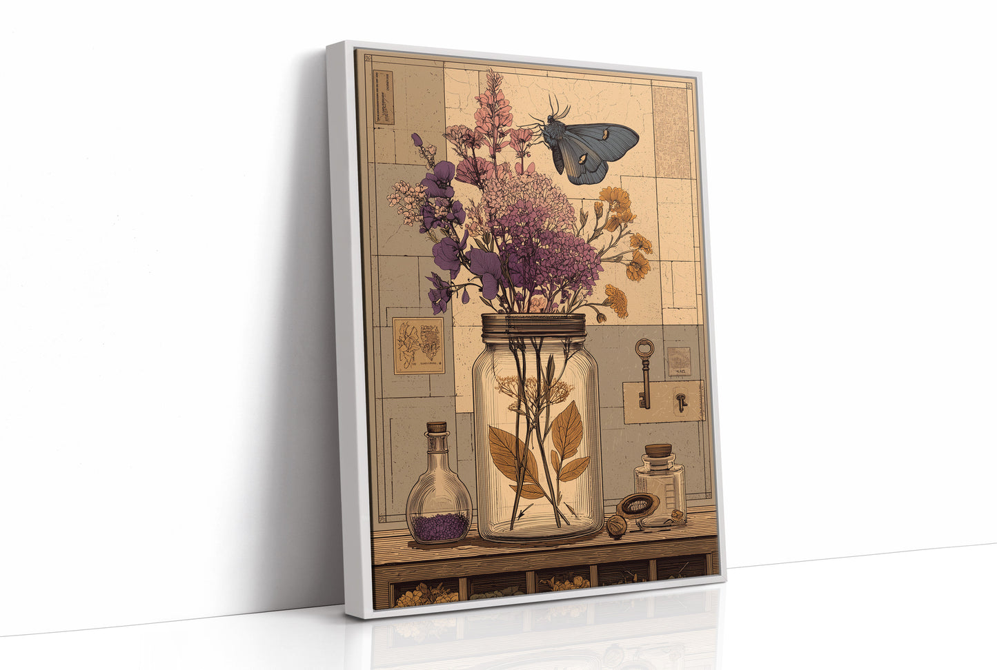 Apothecary Jar, Dried Blooms