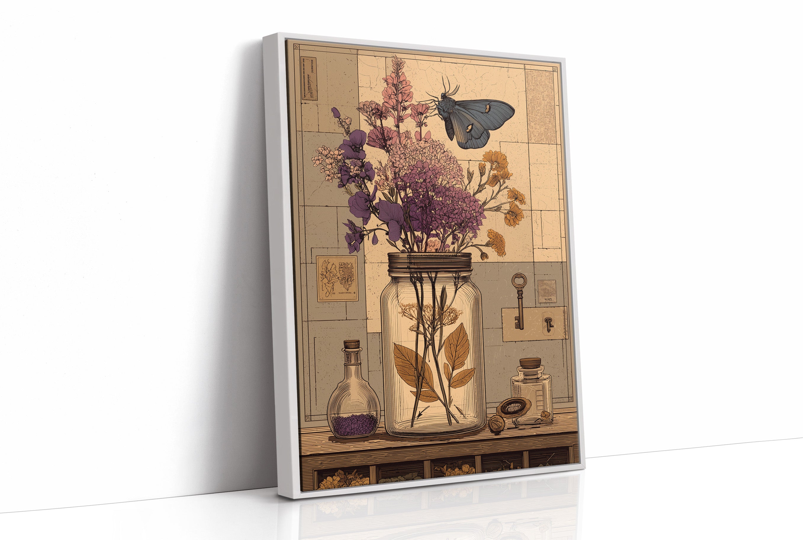 Apothecary Jar, Dried Blooms