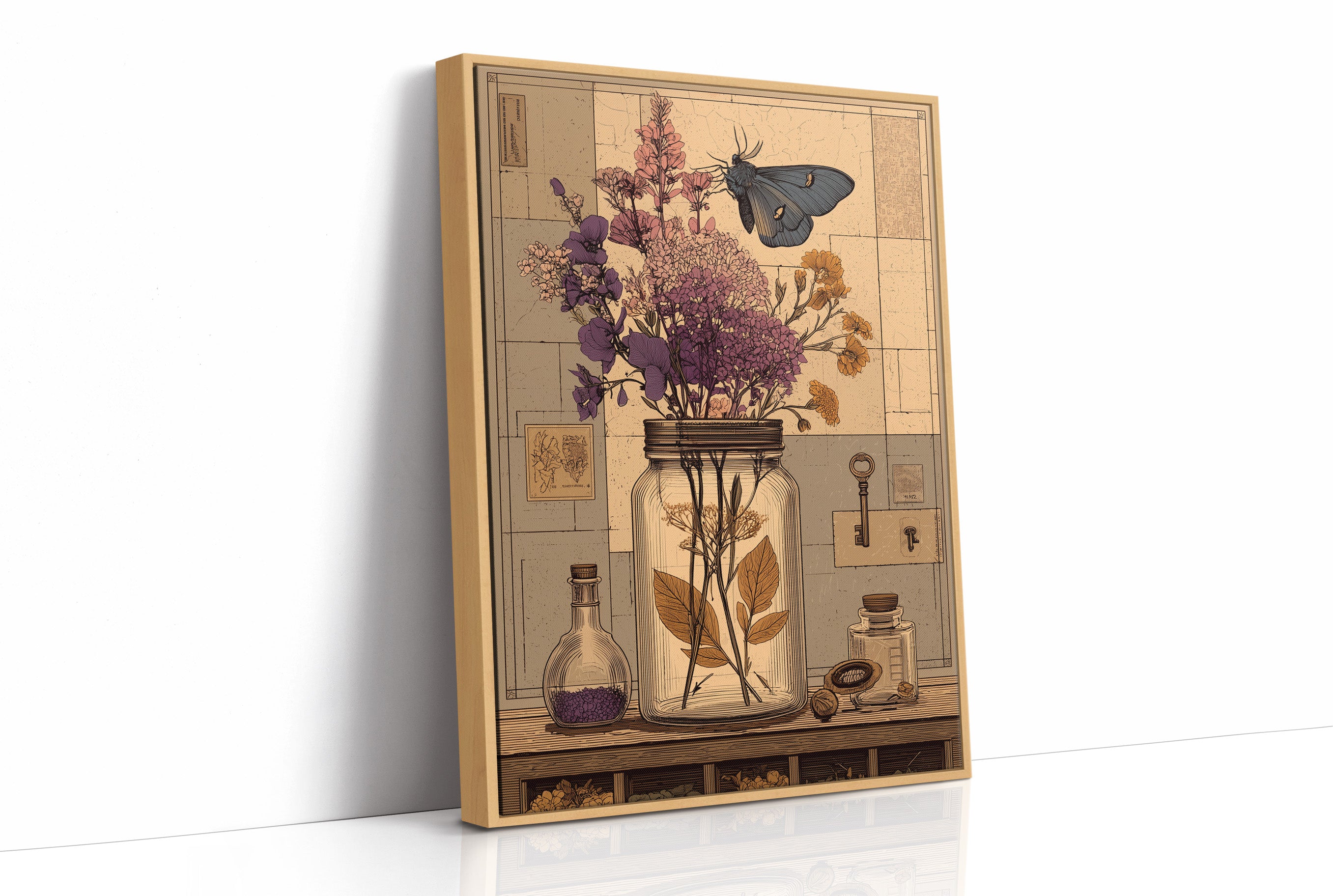 Apothecary Jar, Dried Blooms
