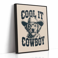 The Canine Cowboy Smiles Wide