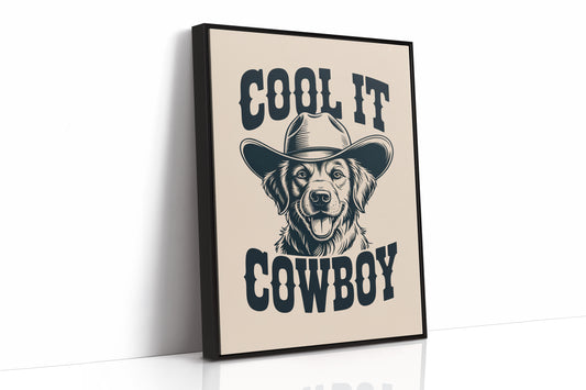 The Canine Cowboy Smiles Wide