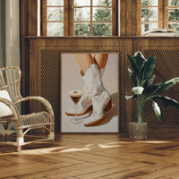 White Boots Meet Martini Moment