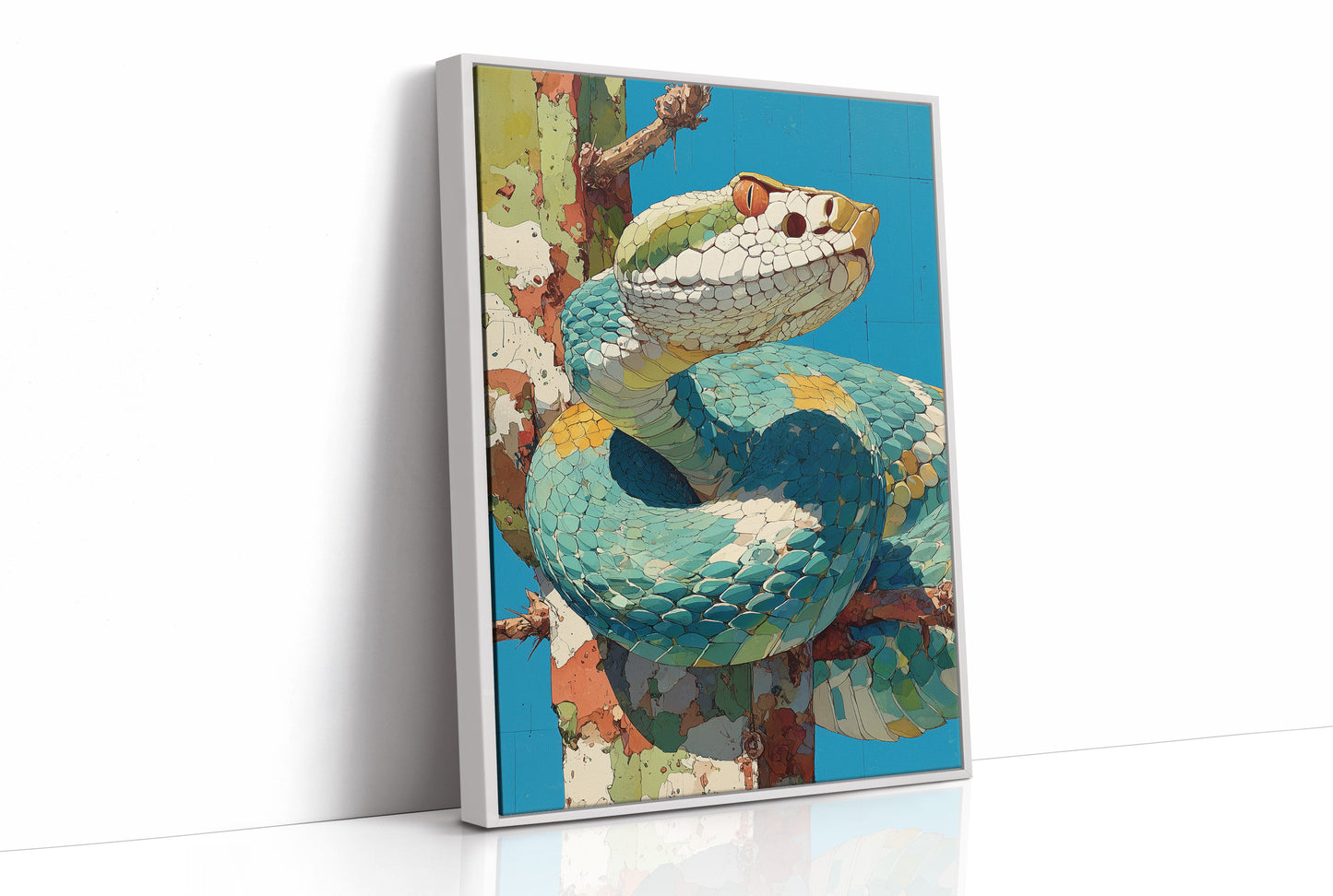 Viper in Turquoise Mosaic