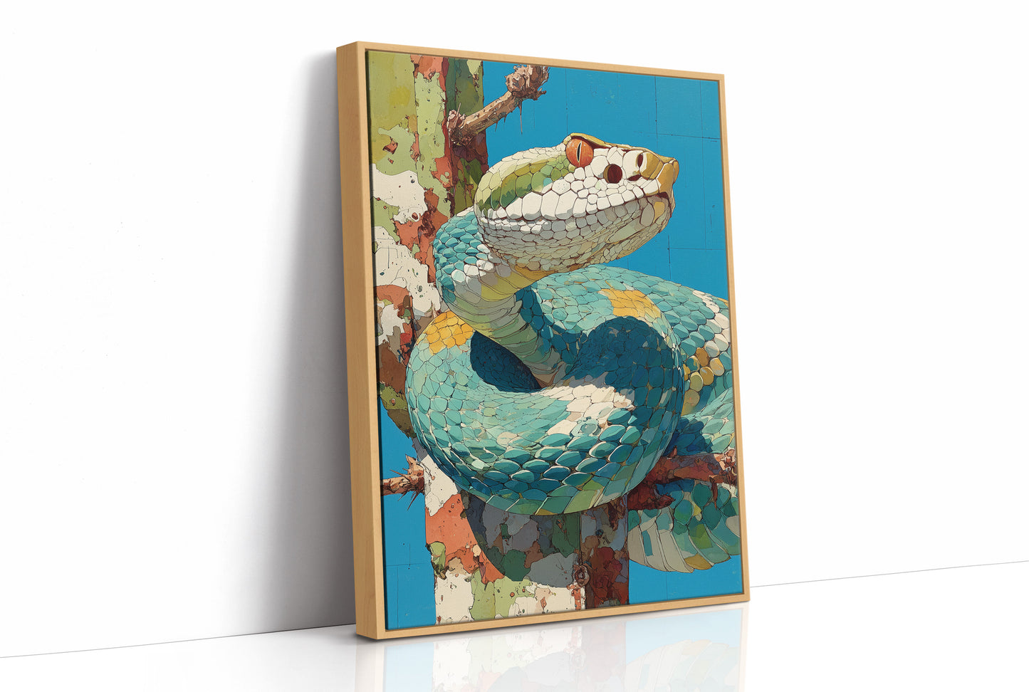 Viper in Turquoise Mosaic