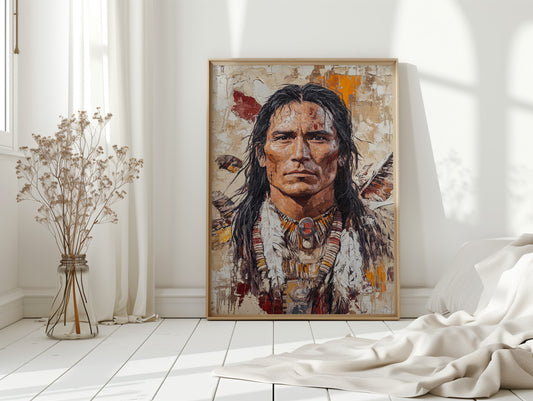 Spirit of the Plains Warrior Portrait