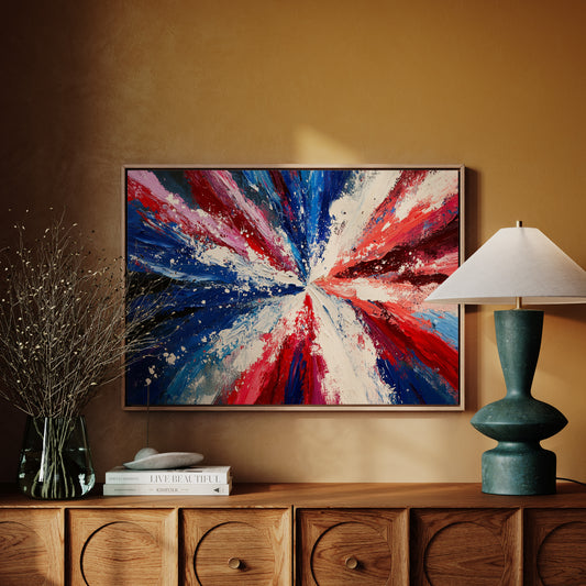 Freedom's Colors Dance At Dawn