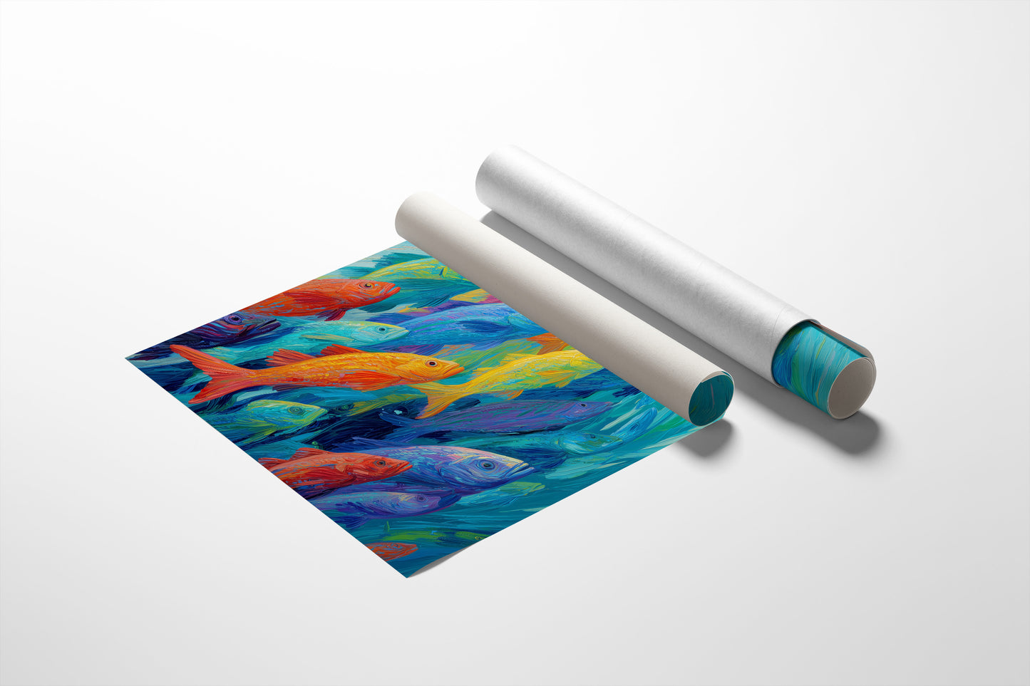 Vibrant Shoal Rides Turquoise Currents