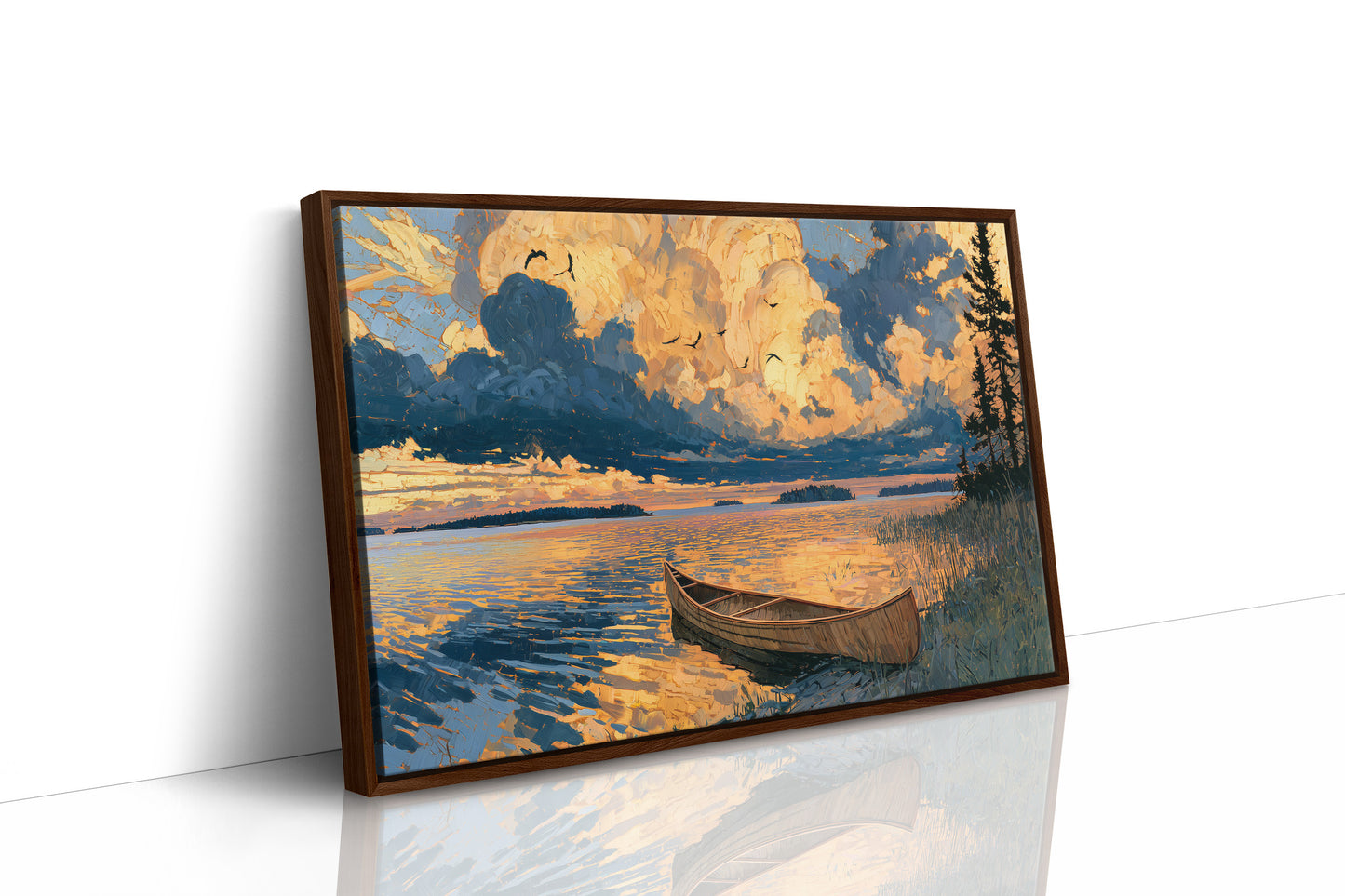 Canoe, Sky on Fire