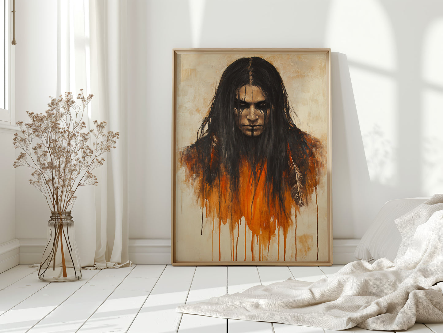 Ember Stare Warrior Portrait