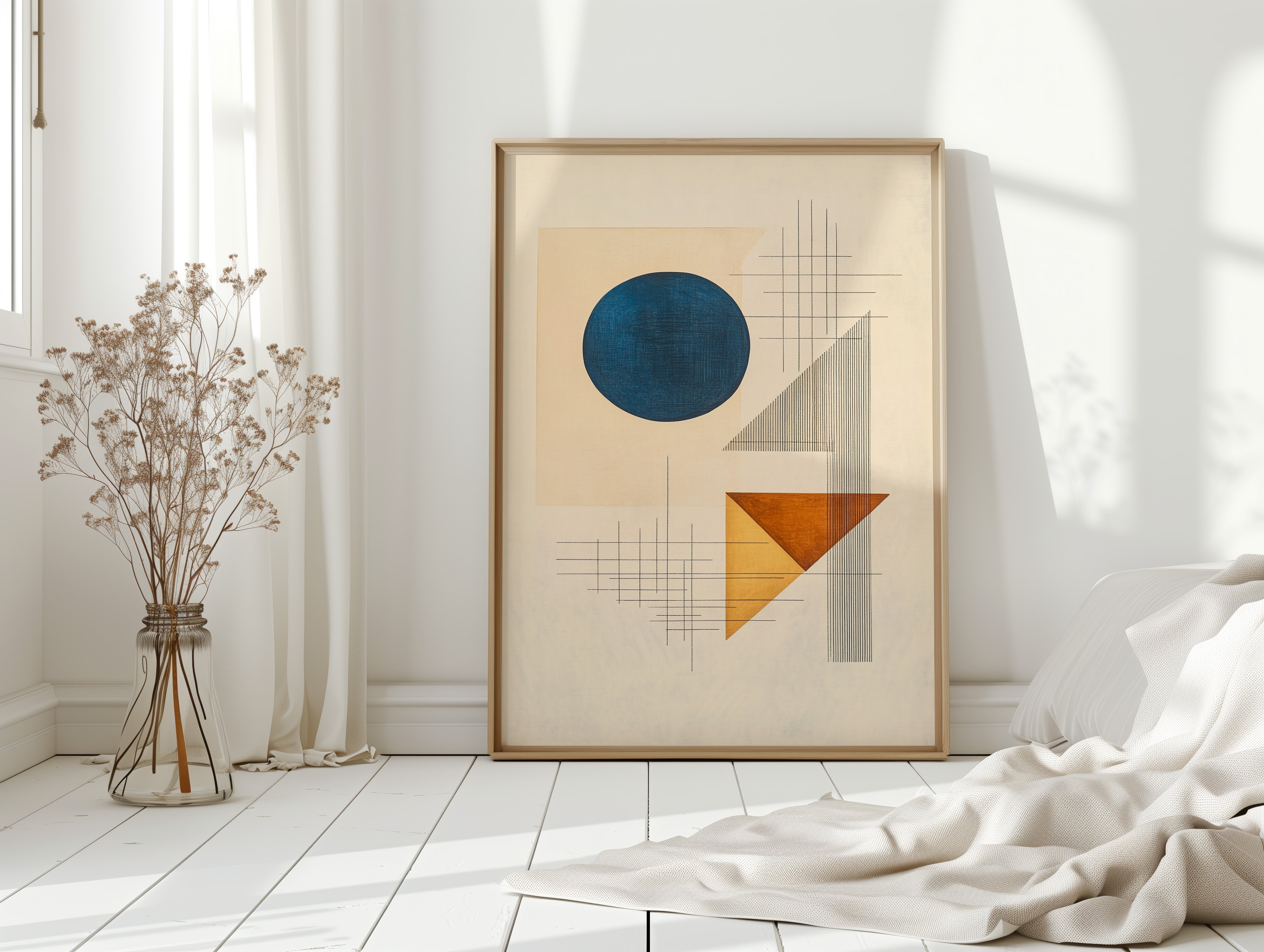 Geometry Speaks In Ocean Blue