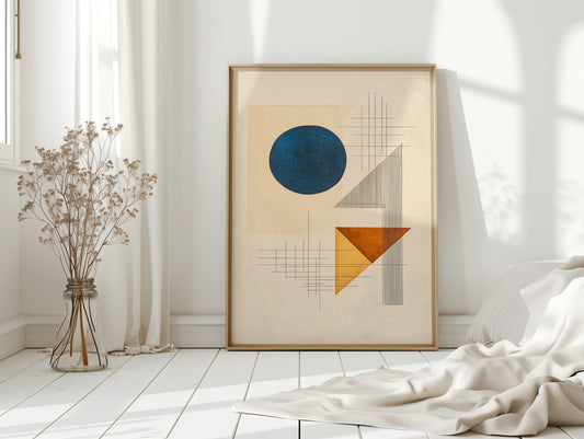 Geometry Speaks In Ocean Blue