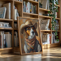 Deputy Beagle in Bandana and Hat