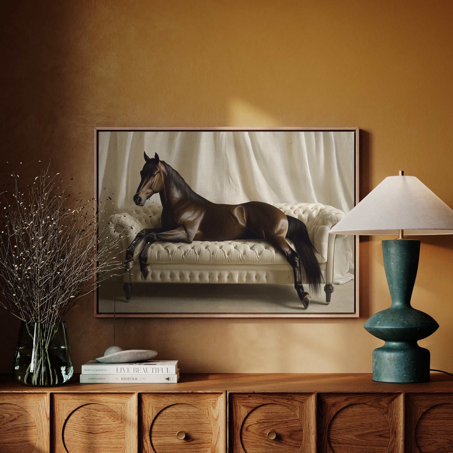 Surreal Horse Lounge Fine Art Print