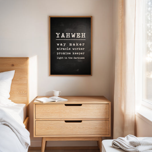 Yahweh Chalkboard Declaration