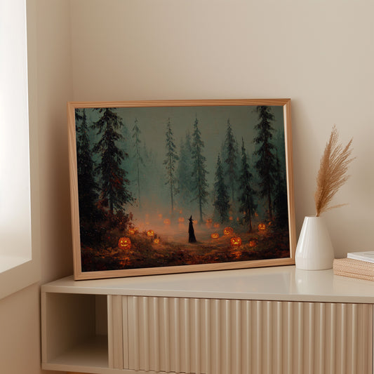 Misty Forest Lantern's Gaze