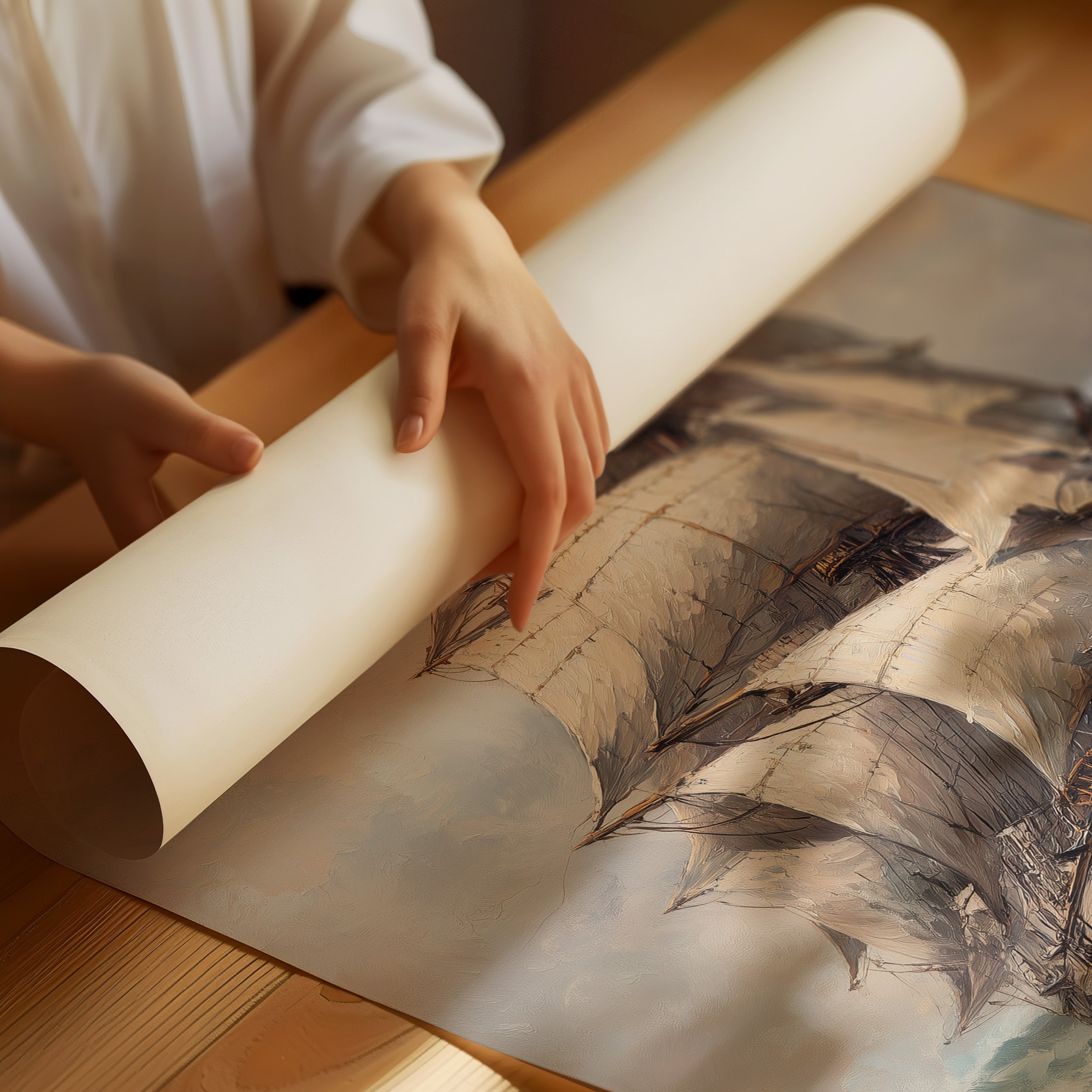 Tall Ships Dance On Restless Tides