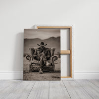 Leather Armchair Holds Desert Solitude