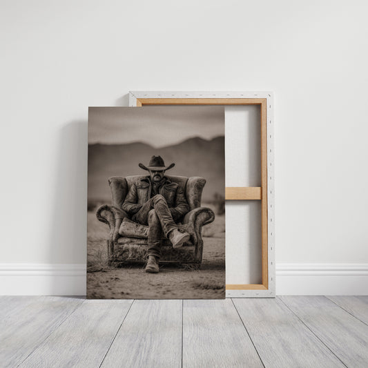 Leather Armchair Holds Desert Solitude
