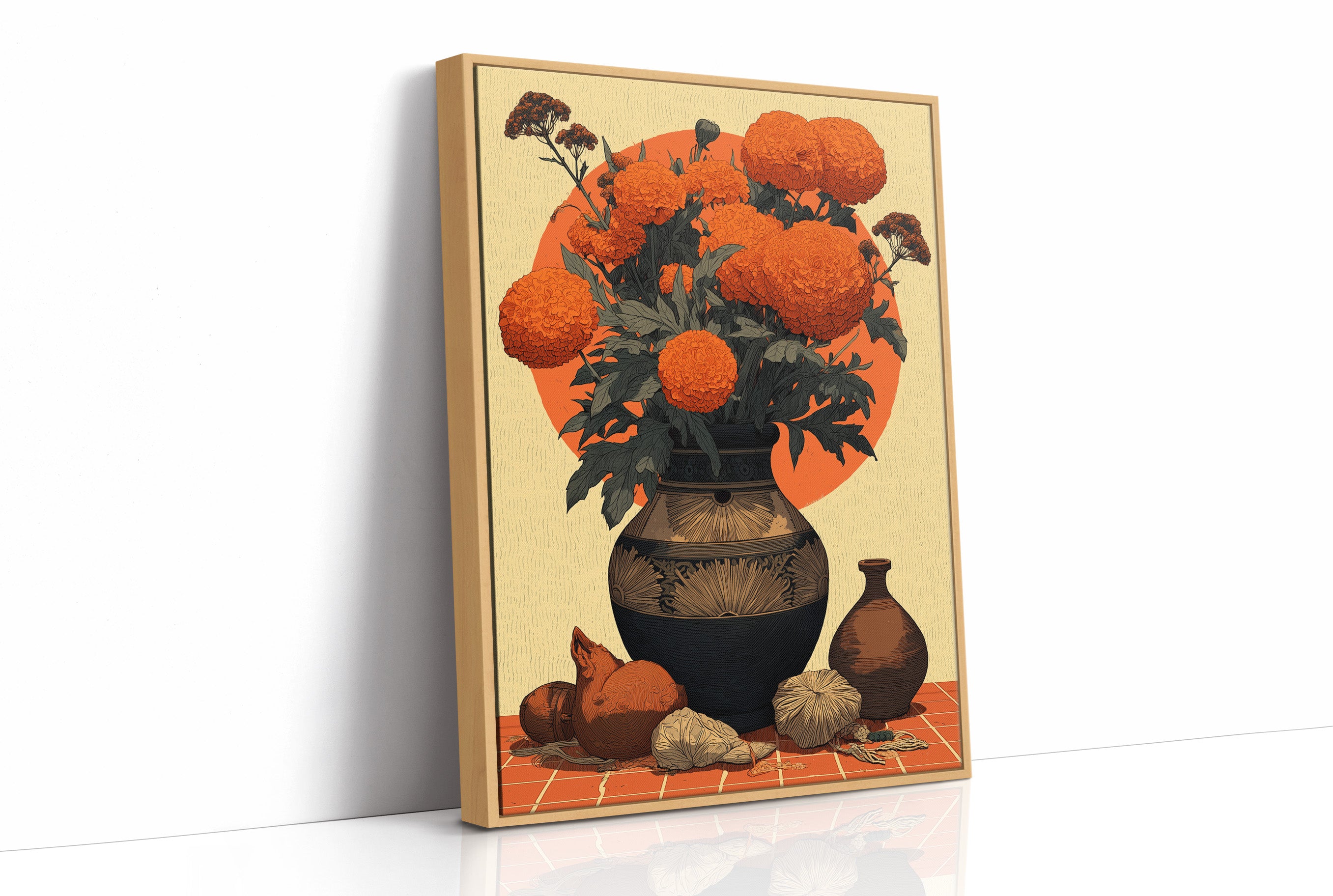Marigolds in Clay