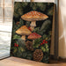 Enchanted Mushroom Forest Print - Woodland Holiday Decor - Gallery Canvas image 1