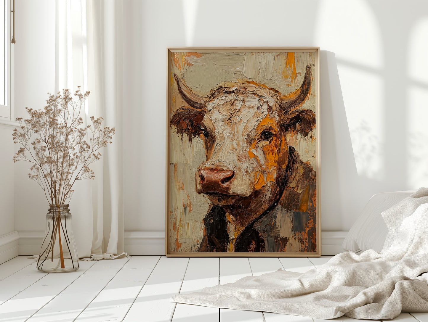 Rustic Longhorn with Painted Soul