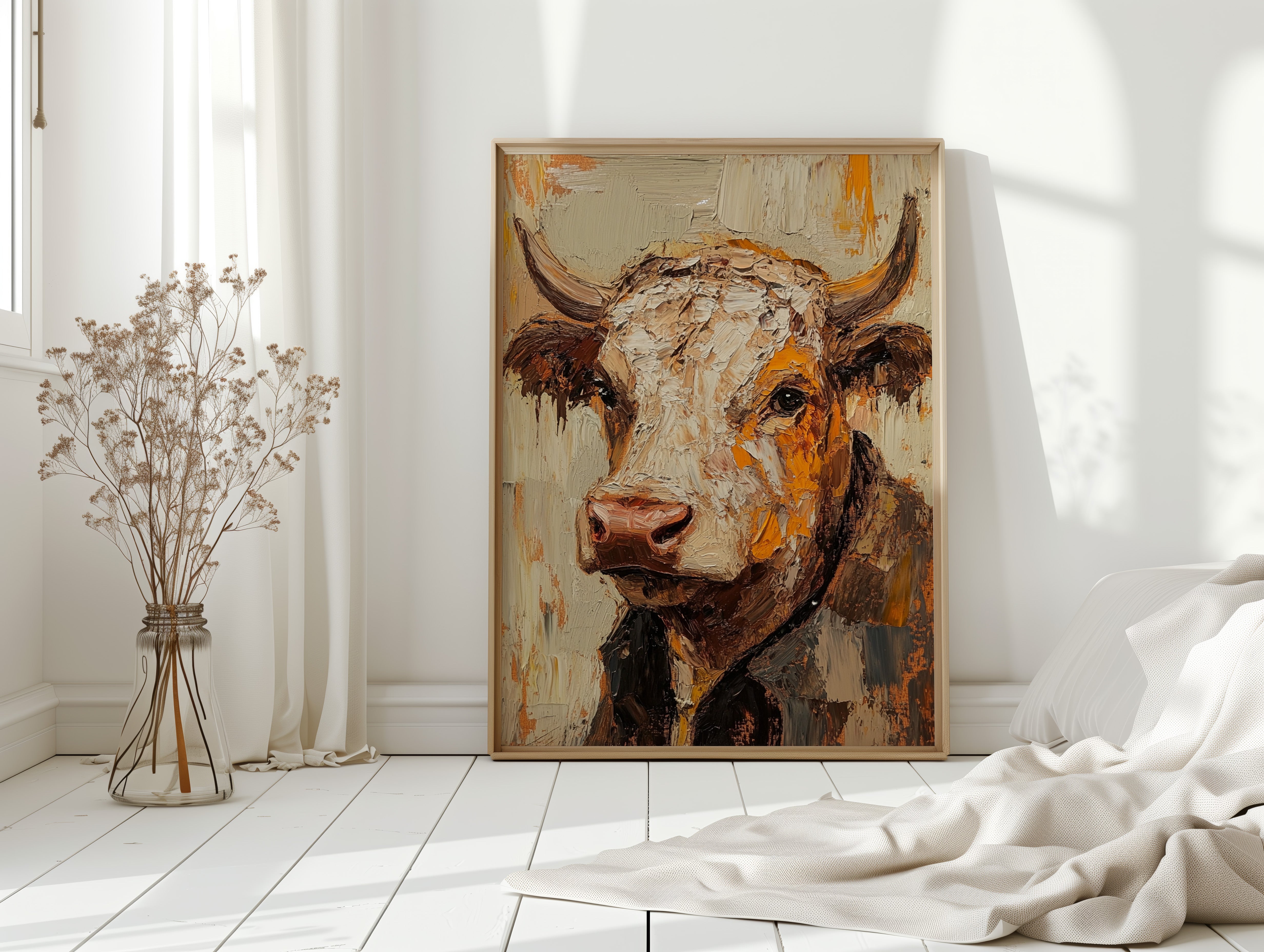 Rustic Longhorn with Painted Soul