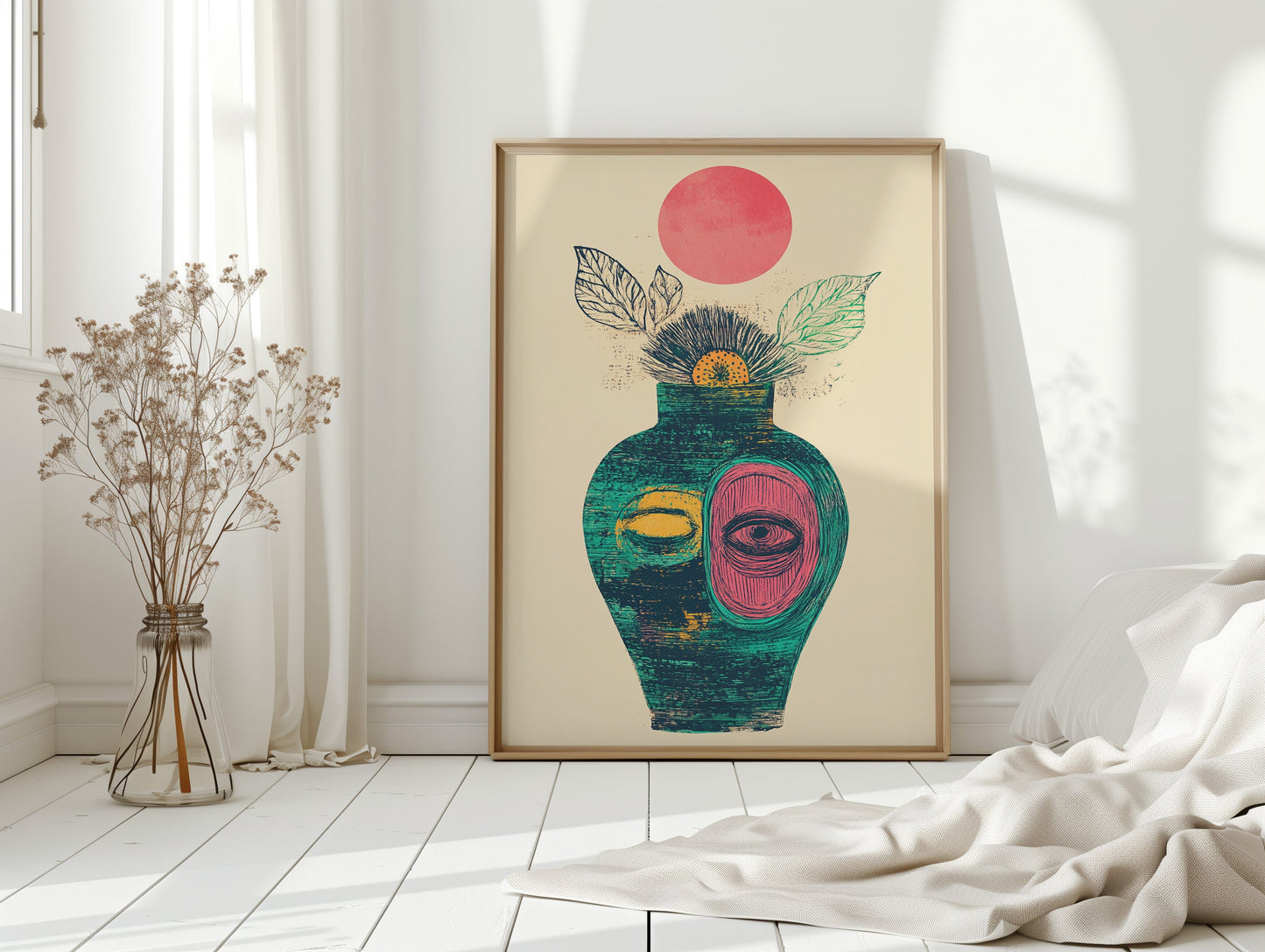 Moonlit Vase Holds Ancient Stories