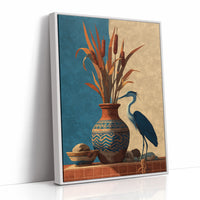 Heron by the Cattails