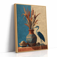 Heron by the Cattails