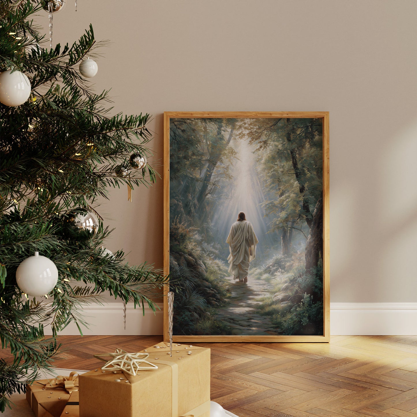 Light Guides The Forest Path