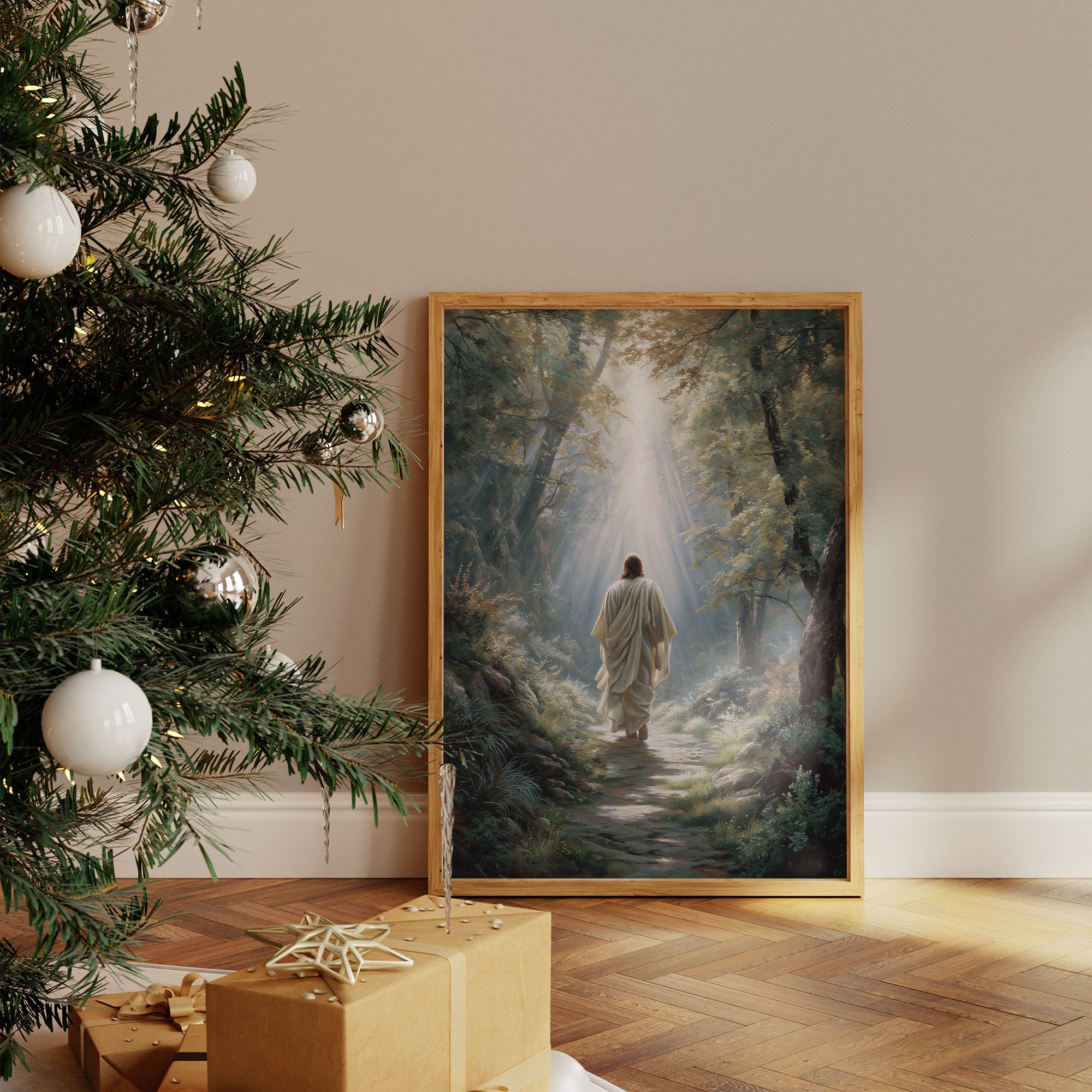 Light Guides The Forest Path