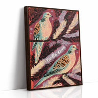 Turtle Doves in Winter Pine