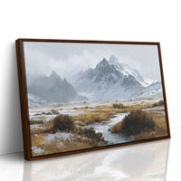 Winter Grasses Dance Below Peaks