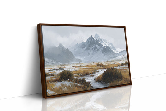 Winter Grasses Dance Below Peaks