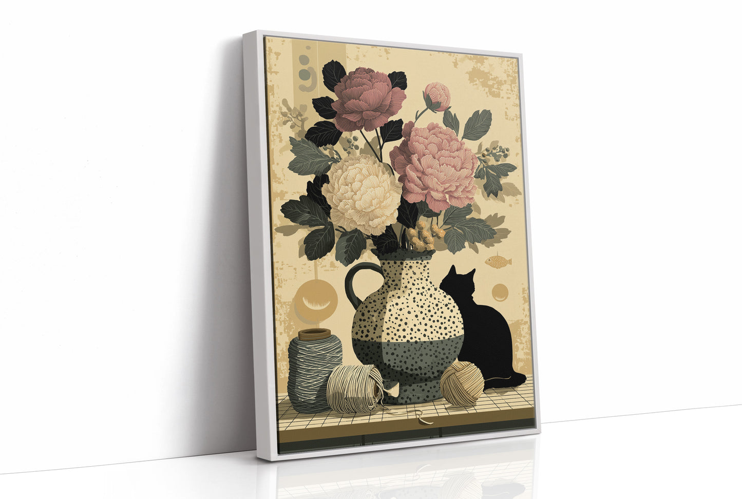 Peonies and Yarn
