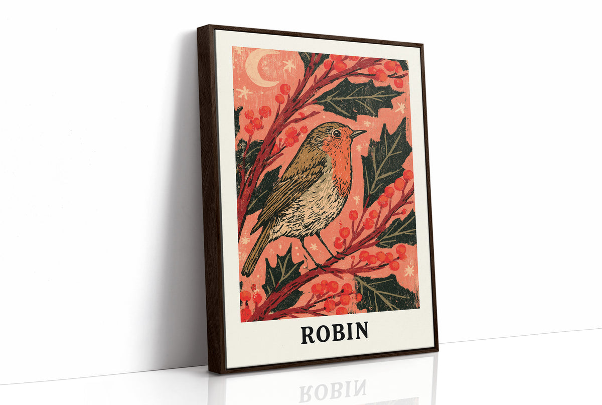Robin Under a Crescent Moon