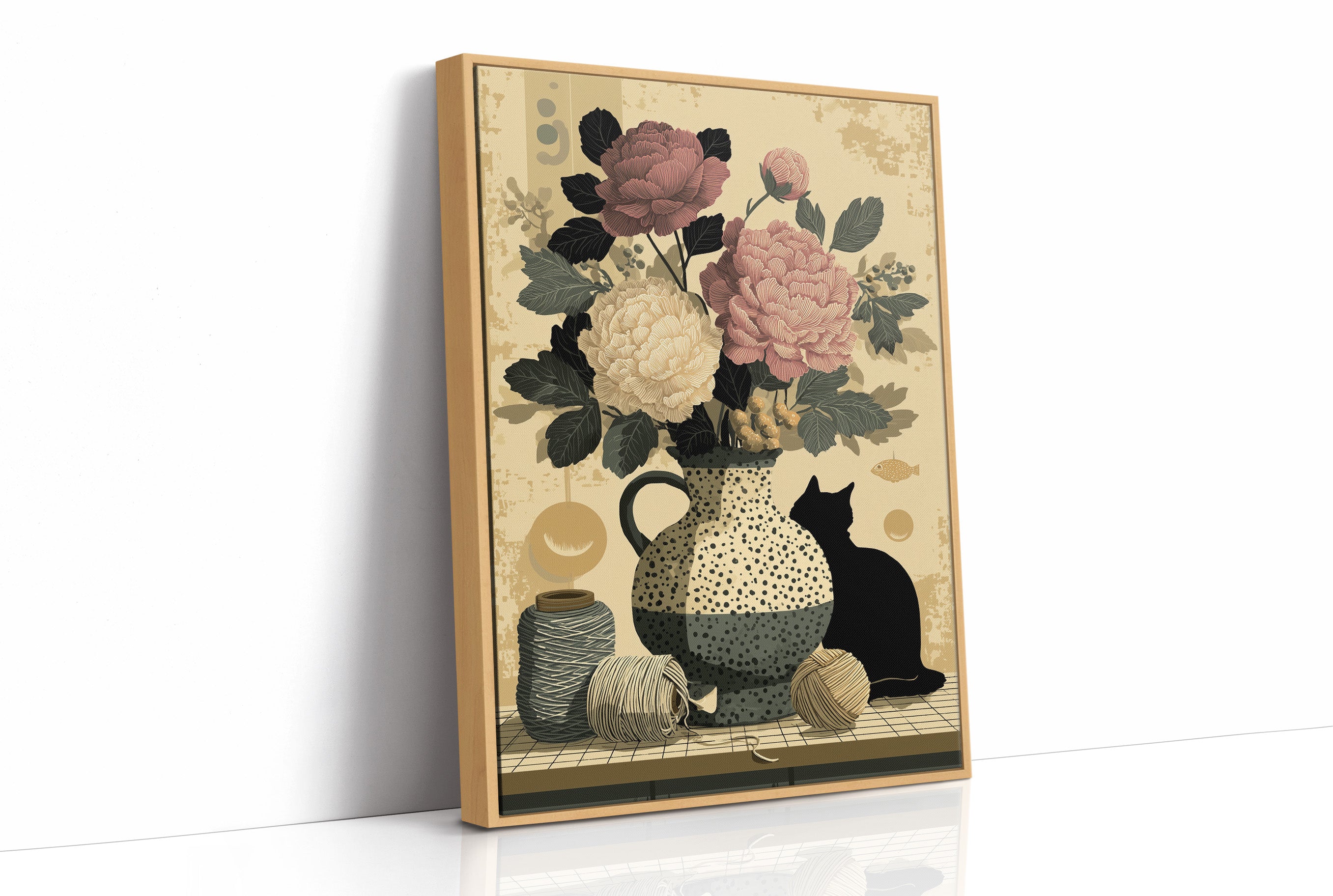 Peonies and Yarn