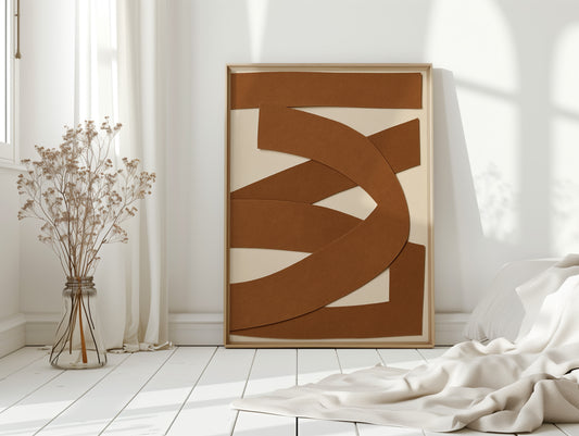 Terracotta Ribbons Weave Modern Tales