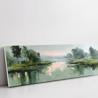 Morning Mist Over Quiet Marsh