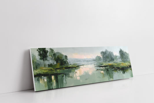 Morning Mist Over Quiet Marsh