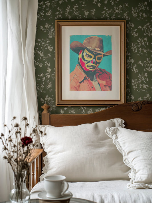 The Masked Cowboy Stands Tall