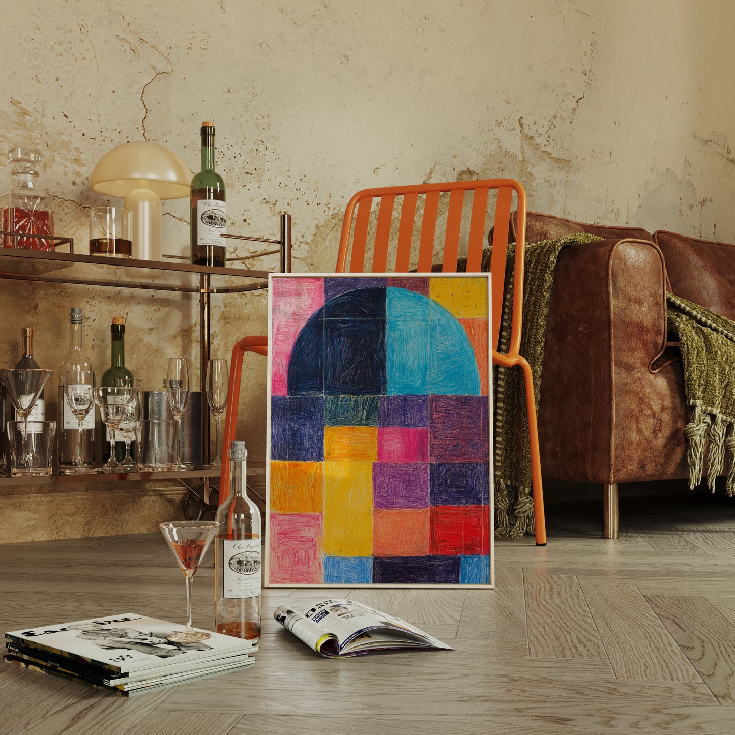 Colors Dance Through City Windows