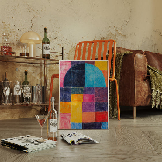 Colors Dance Through City Windows