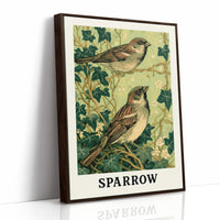 Sparrows Among the Ivy