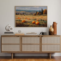 Pumpkins Rest In Rolling Hills