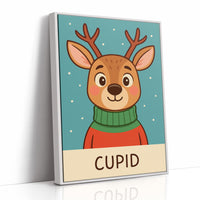 Cozy Fawn In Winter Sweater