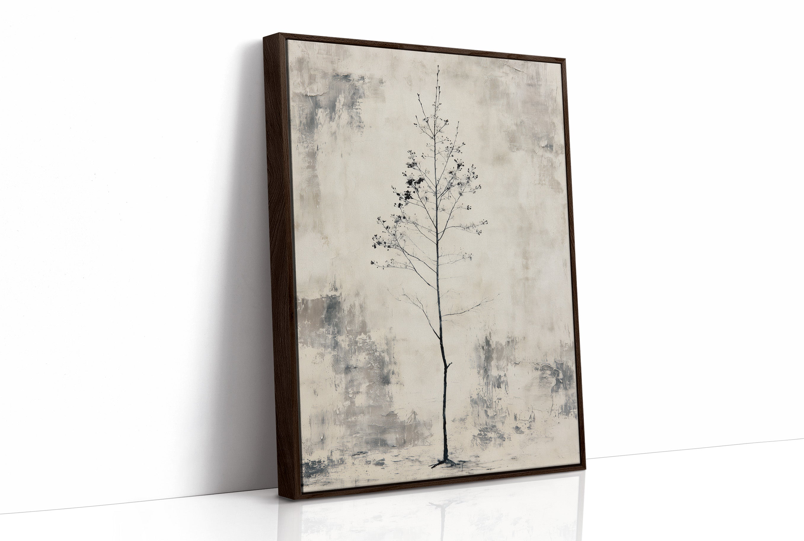 Solitary Sapling: A Minimalist Study in Stillness