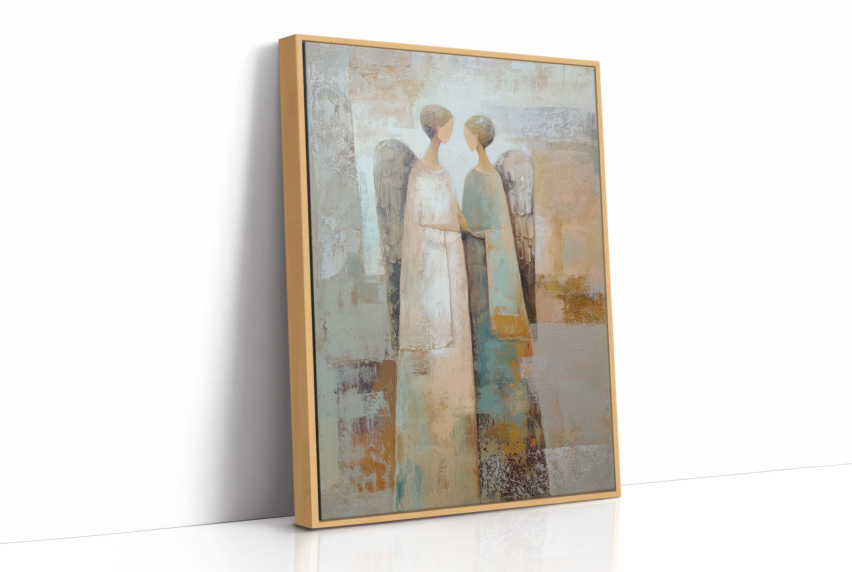 Two Angels Standing Close